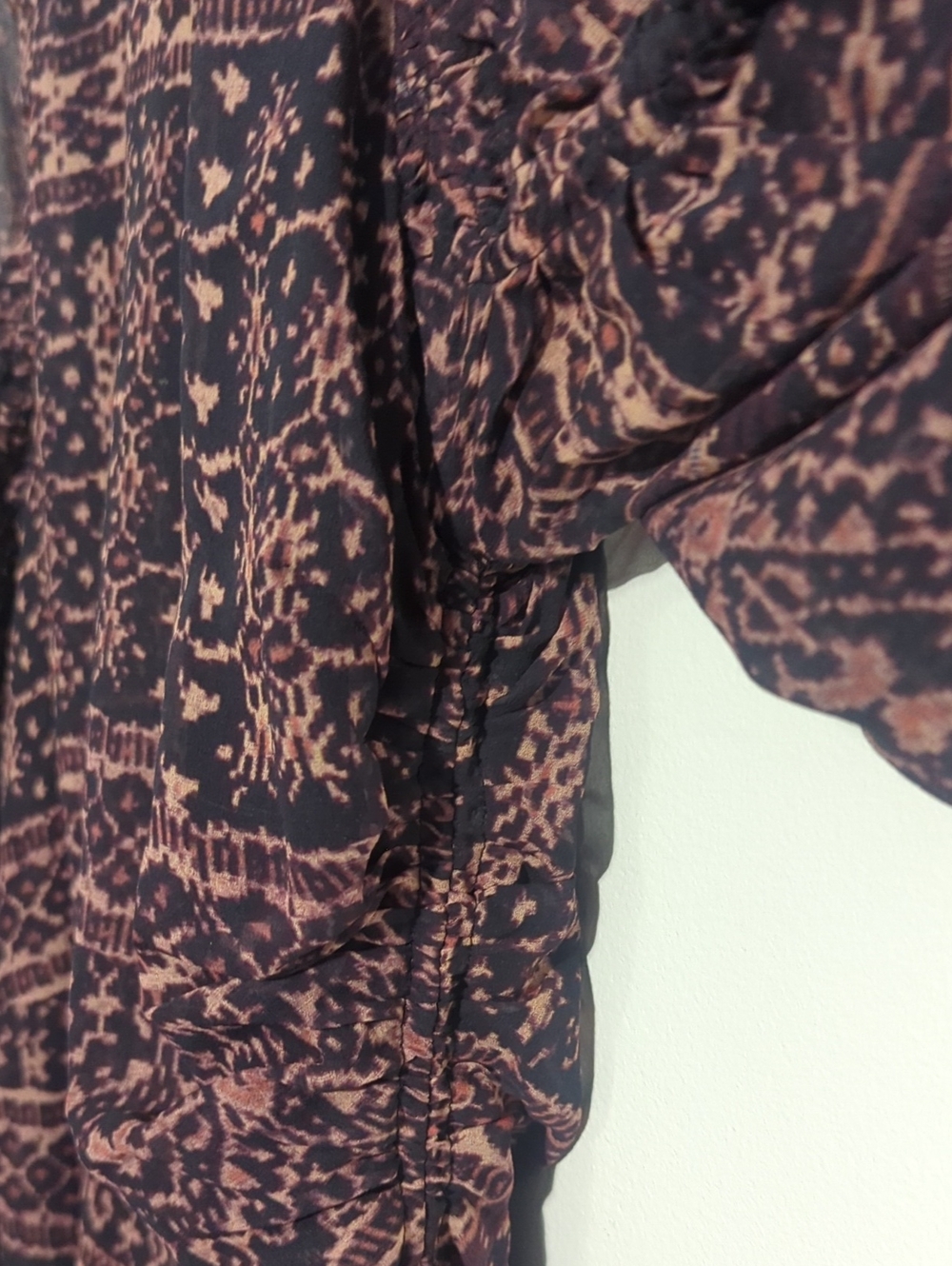 ULLA JOHNSON silk chiffon mini dress mini dress - size 8 - Picture 6 of 11